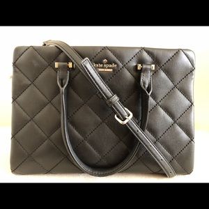 KATE SPADE EMERSON PLACE OLIVERA BLACK QUILTED NWT